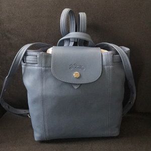 Longchamp Ladies Pliage Cuir Backpack